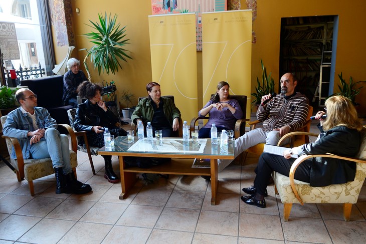 S okruglog stola - Ivan Leo Janković, Marijana Dabo Percan, Irena Musi, Paola Albertini, Marko Zdravković Kunac i Sonja Marušić (Snimio Dejan Štifanić)